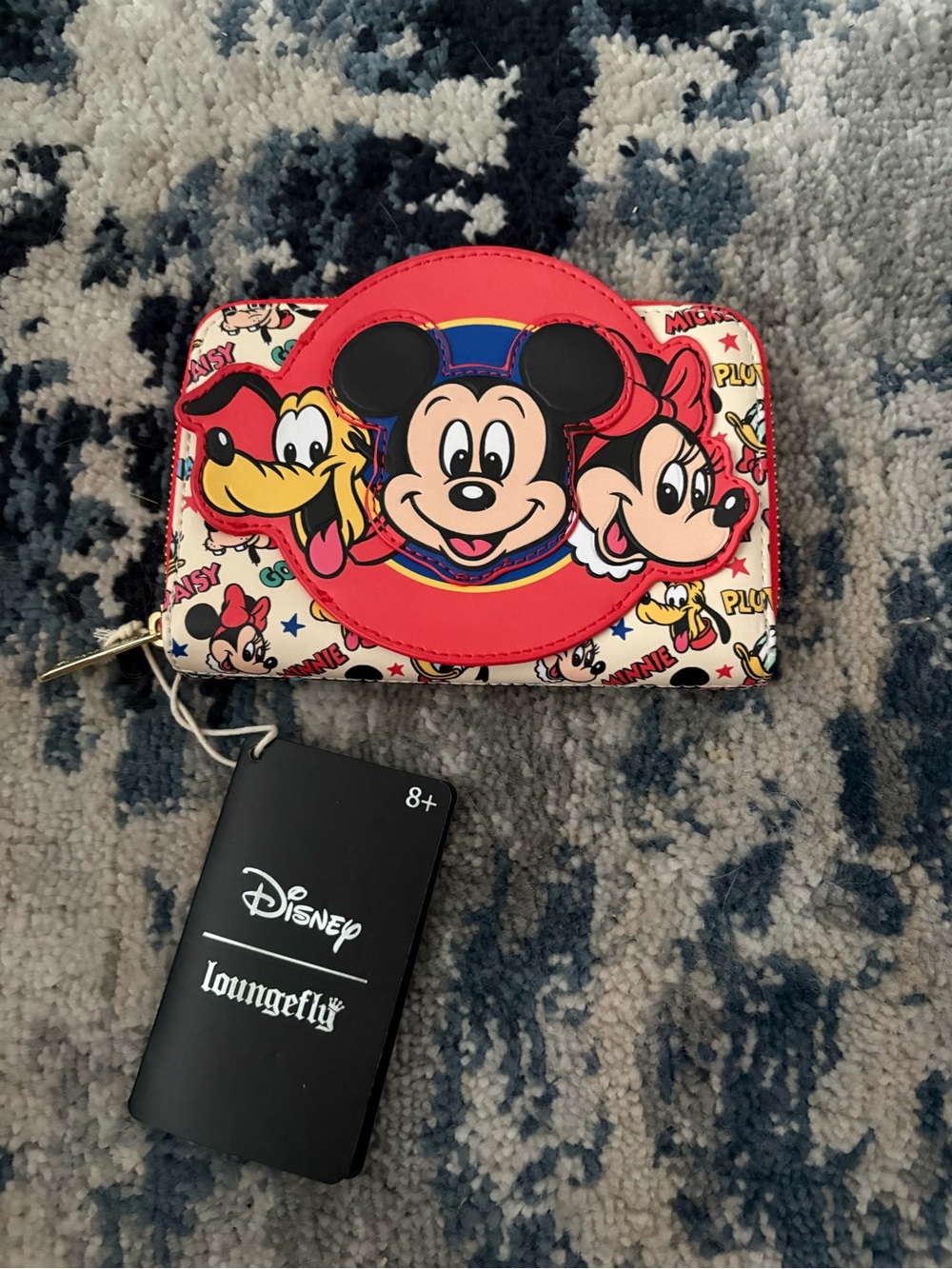 Loungefly Kids Red Mickey & Friends Zip Wallet